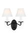 Myhouse Lighting Visual Comfort Studio - LW1102AI - Two Light Wall Sconce - Sullivan - Aged Iron