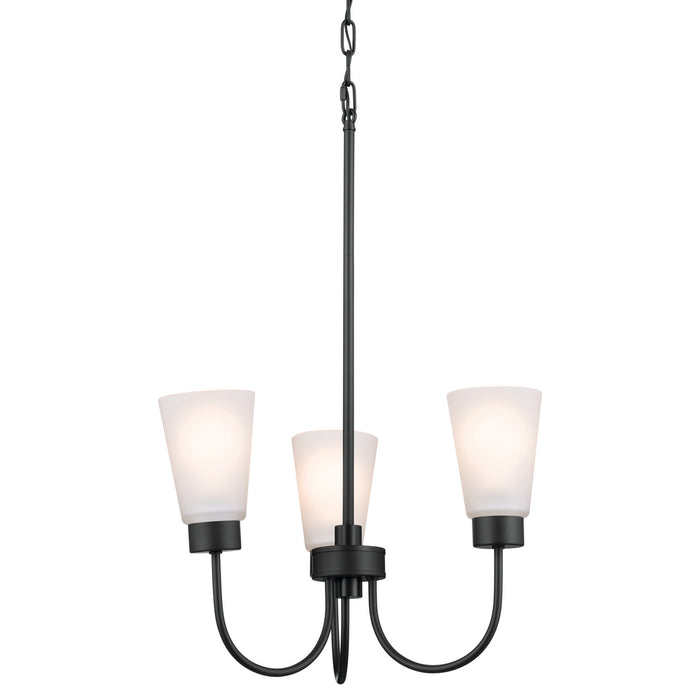 Myhouse Lighting Kichler - 52442BK - Three Light Chandelier - Erma - Black