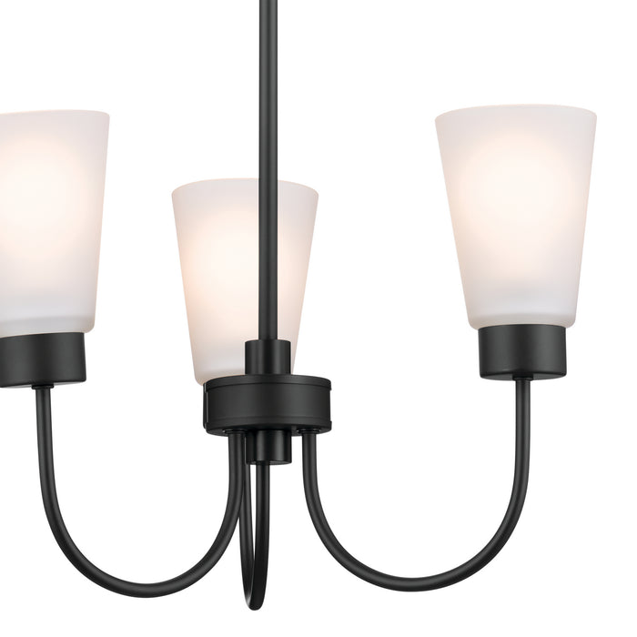 Myhouse Lighting Kichler - 52442BK - Three Light Chandelier - Erma - Black