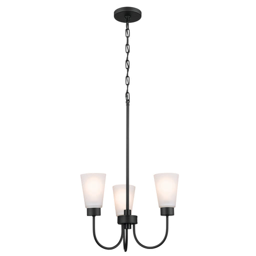 Myhouse Lighting Kichler - 52442BK - Three Light Chandelier - Erma - Black