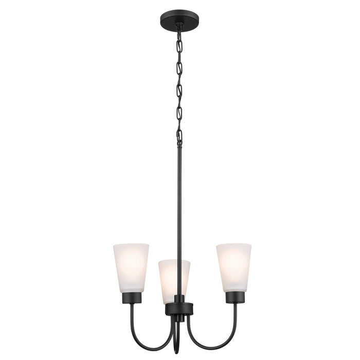 Myhouse Lighting Kichler - 52442BK - Three Light Chandelier - Erma - Black