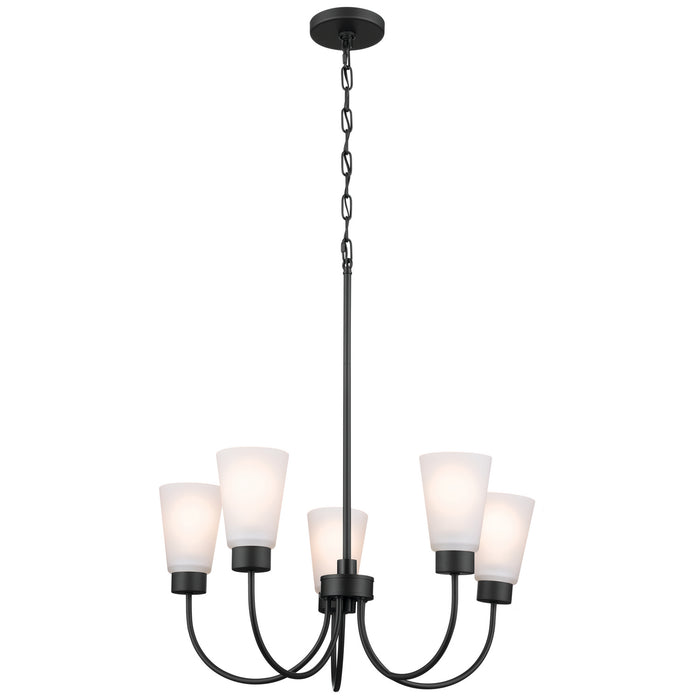 Myhouse Lighting Kichler - 52443BK - Five Light Chandelier - Erma - Black