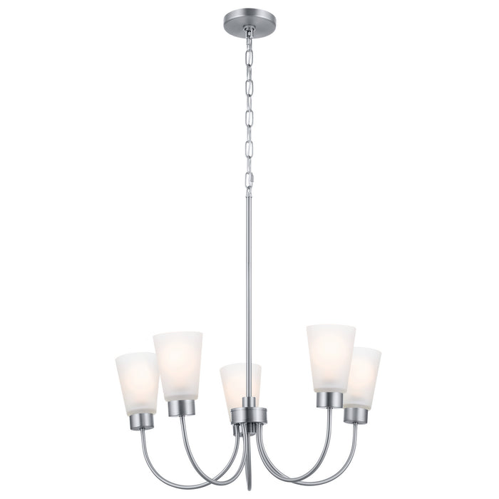 Myhouse Lighting Kichler - 52443NI - Five Light Chandelier - Erma - Brushed Nickel