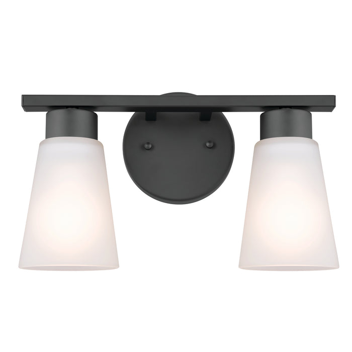 Myhouse Lighting Kichler - 55120BK - Two Light Bath - Stamos - Black