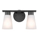 Myhouse Lighting Kichler - 55120BK - Two Light Bath - Stamos - Black