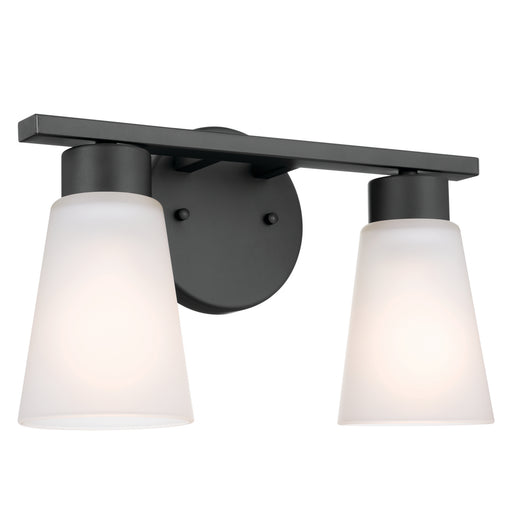 Myhouse Lighting Kichler - 55120BK - Two Light Bath - Stamos - Black