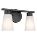 Myhouse Lighting Kichler - 55120BK - Two Light Bath - Stamos - Black