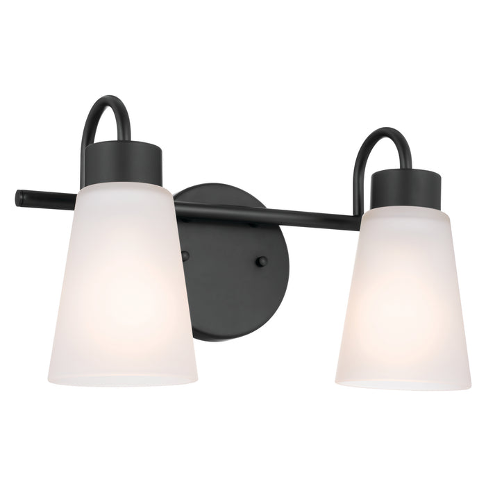 Myhouse Lighting Kichler - 55125BK - Two Light Bath - Erma - Black