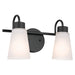 Myhouse Lighting Kichler - 55125BK - Two Light Bath - Erma - Black