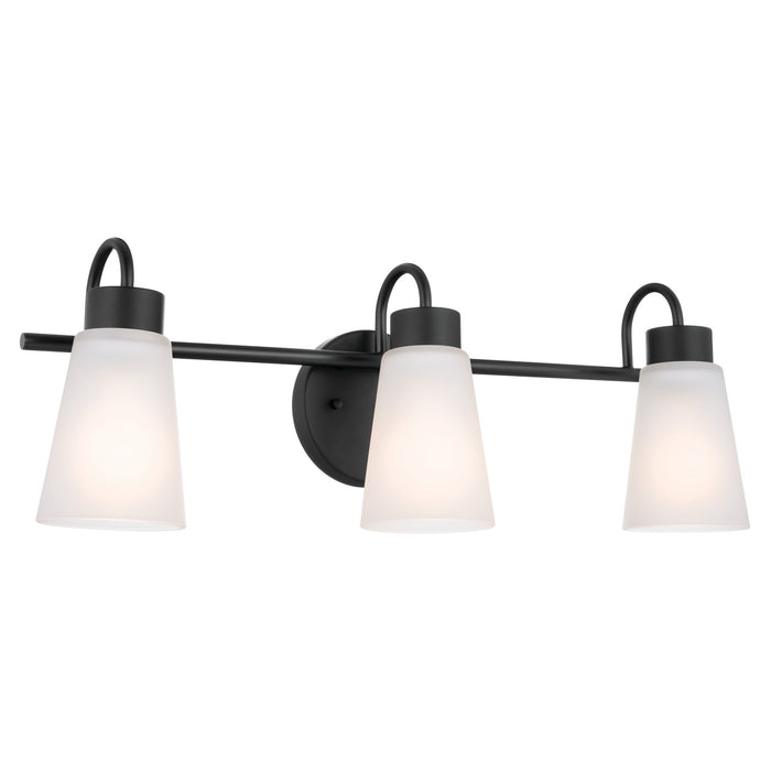 Myhouse Lighting Kichler - 55126BK - Three Light Bath - Erma - Black