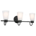 Myhouse Lighting Kichler - 55126BK - Three Light Bath - Erma - Black