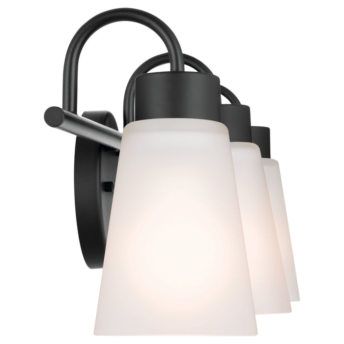 Myhouse Lighting Kichler - 55126BK - Three Light Bath - Erma - Black