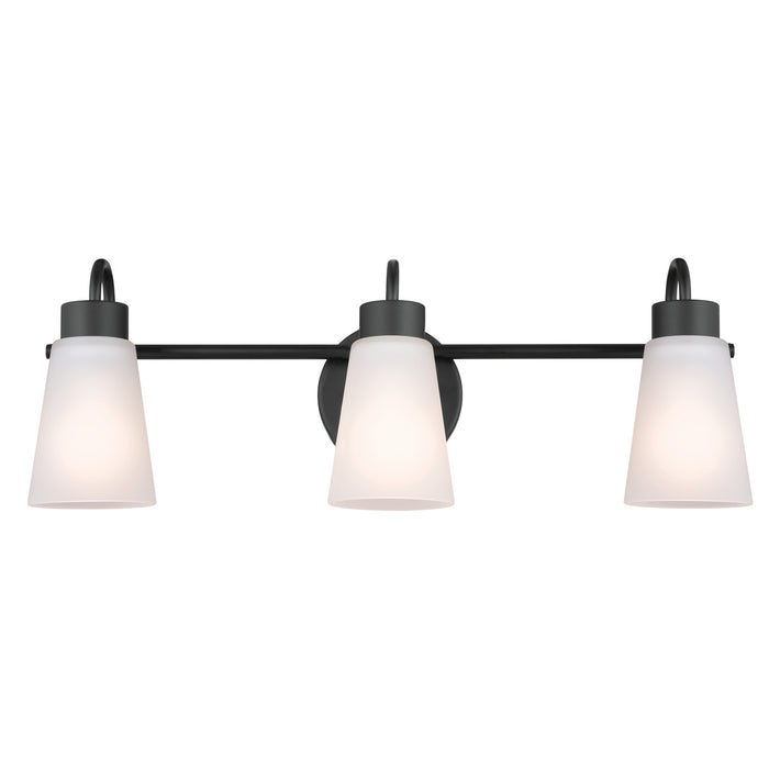 Myhouse Lighting Kichler - 55126BK - Three Light Bath - Erma - Black