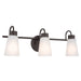 Myhouse Lighting Kichler - 55126OZ - Three Light Bath - Erma - Olde Bronze