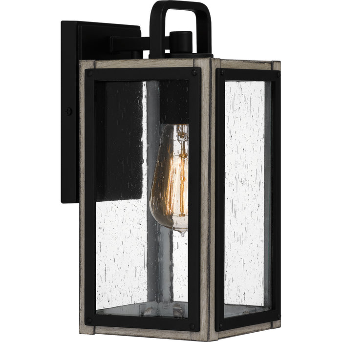 Myhouse Lighting Quoizel - BRAM8405MBK - One Light Outdoor Wall Mount - Bramshaw - Matte Black