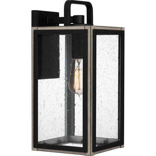 Myhouse Lighting Quoizel - BRAM8407MBK - One Light Outdoor Wall Mount - Bramshaw - Matte Black