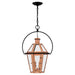 Myhouse Lighting Quoizel - BURD1916AC - Two Light Outdoor Hanging Lantern - Burdett - Aged Copper