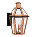 Myhouse Lighting Quoizel - BURD8415AC - Three Light Outdoor Wall Lantern - Burdett - Aged Copper