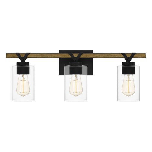 Myhouse Lighting Quoizel - DEVN8624MBK - Three Light Bath - Devon Court - Matte Black