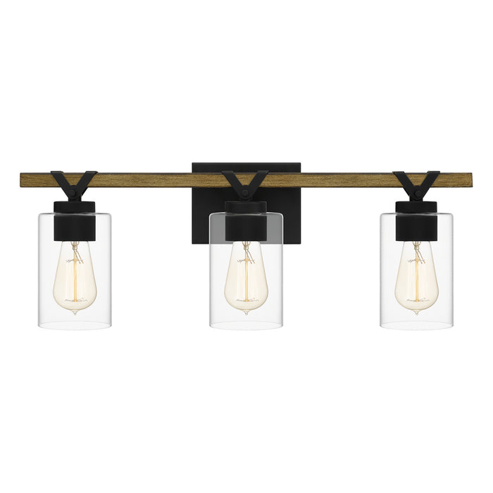 Myhouse Lighting Quoizel - DEVN8624MBK - Three Light Bath - Devon Court - Matte Black