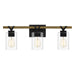 Myhouse Lighting Quoizel - DEVN8624MBK - Three Light Bath - Devon Court - Matte Black