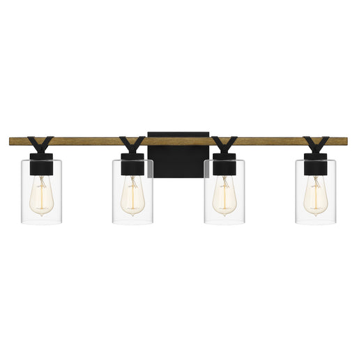 Myhouse Lighting Quoizel - DEVN8632MBK - Four Light Bath - Devon Court - Matte Black