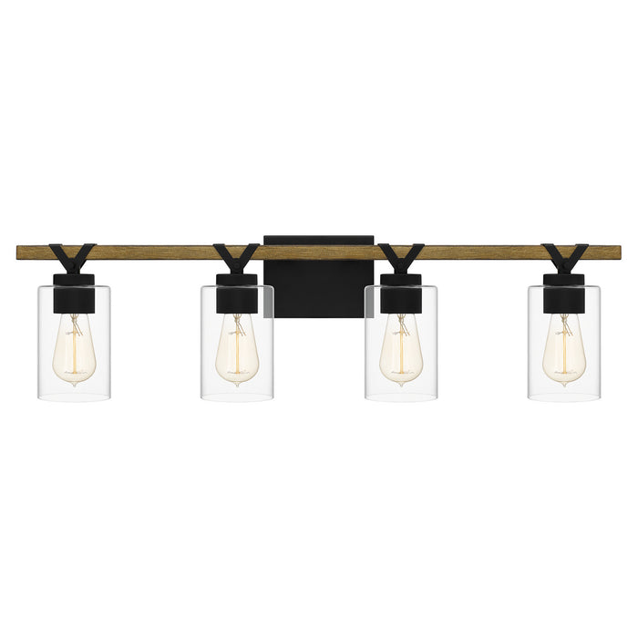 Myhouse Lighting Quoizel - DEVN8632MBK - Four Light Bath - Devon Court - Matte Black