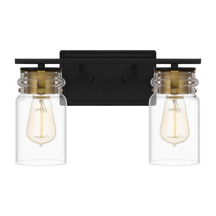 Myhouse Lighting Quoizel - KEE8614MBK - Two Light Bath - Keesey - Matte Black