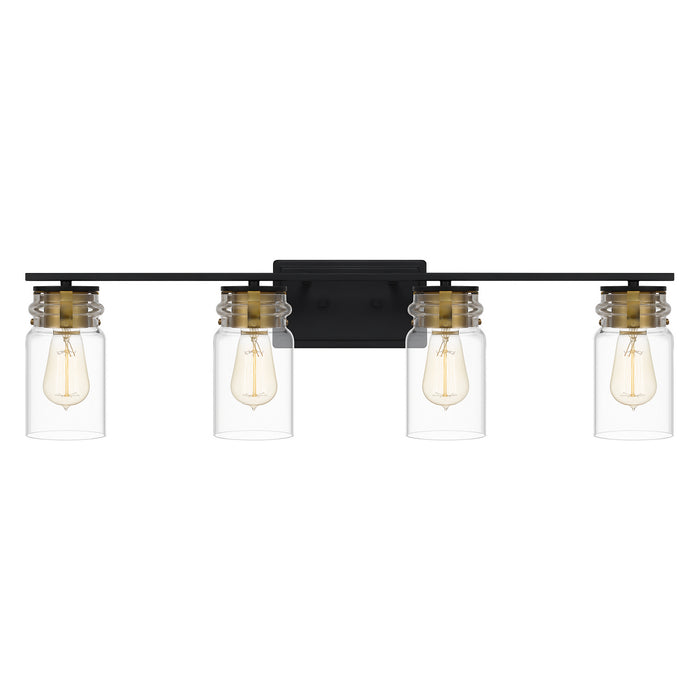 Myhouse Lighting Quoizel - KEE8632MBK - Four Light Bath - Keesey - Matte Black