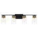 Myhouse Lighting Quoizel - KEE8632MBK - Four Light Bath - Keesey - Matte Black