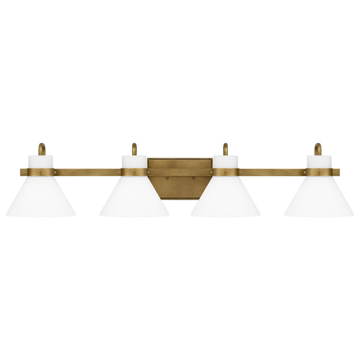 Myhouse Lighting Quoizel - RGN8635WS - Four Light Bath - Regency - Weathered Brass