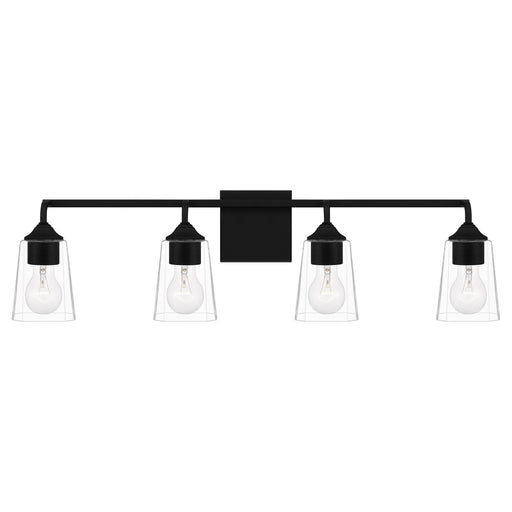 Myhouse Lighting Quoizel - THO8631MBK - Four Light Bath - Thoresby - Matte Black