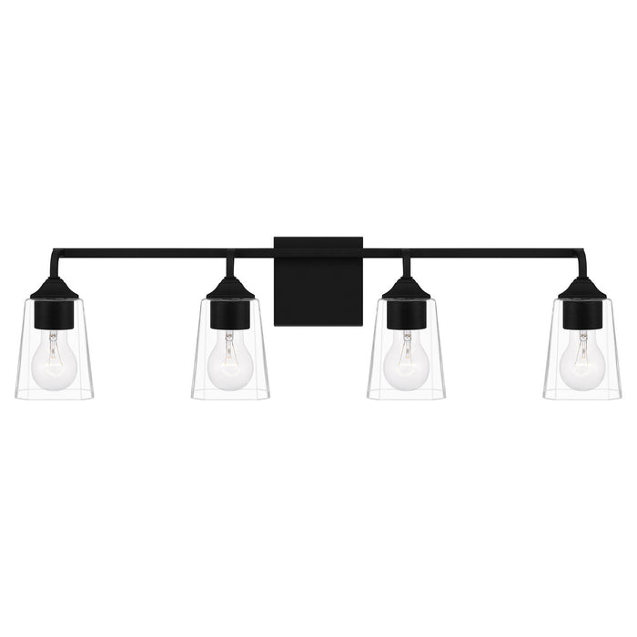 Myhouse Lighting Quoizel - THO8631MBK - Four Light Bath - Thoresby - Matte Black