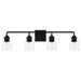 Myhouse Lighting Quoizel - THO8631MBK - Four Light Bath - Thoresby - Matte Black