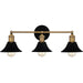 Myhouse Lighting Quoizel - TRF8624MBK - Three Light Bath - Trafalgar - Matte Black