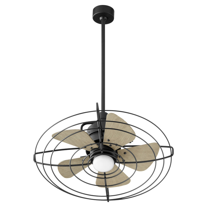 Myhouse Lighting Quorum - 22245-69 - 24"Patio Fan - Bandit - Textured Black