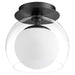 Myhouse Lighting Quorum - 3626-9-59 - One Light Ceiling Mount - 3626 Ceiling Mounts - Matte Black