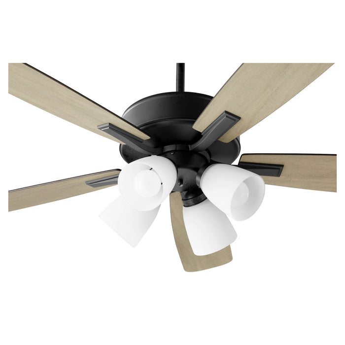 Myhouse Lighting Quorum - 4525-459 - 52"Ceiling Fan - Ovation - Matte Black