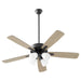 Myhouse Lighting Quorum - 4525-459 - 52"Ceiling Fan - Ovation - Matte Black