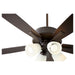 Myhouse Lighting Quorum - 4525-486 - 52"Ceiling Fan - Ovation - Oiled Bronze