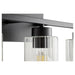 Myhouse Lighting Quorum - 501-3-69 - Three Light Vanity - Ladin - Textured Black w/ Clear Fluted Glass