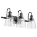 Myhouse Lighting Quorum - 508-3-59 - Three Light Vanity - 508 Vanities - Matte Black