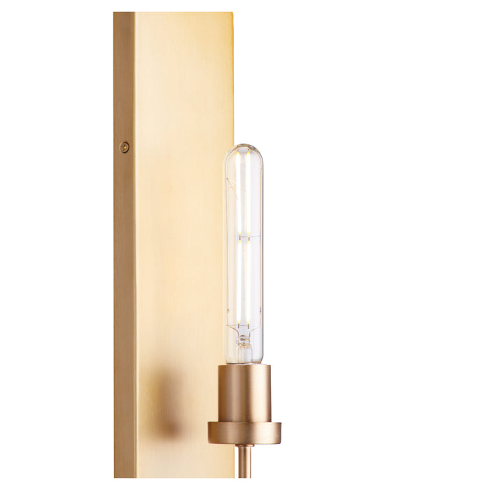 Myhouse Lighting Quorum - 512-1-80 - One Light Wall Mount - Sheridan - Aged Brass