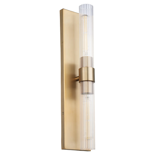 Myhouse Lighting Quorum - 522-2-80 - Two Light Wall Mount - Sheridan - Aged Brass