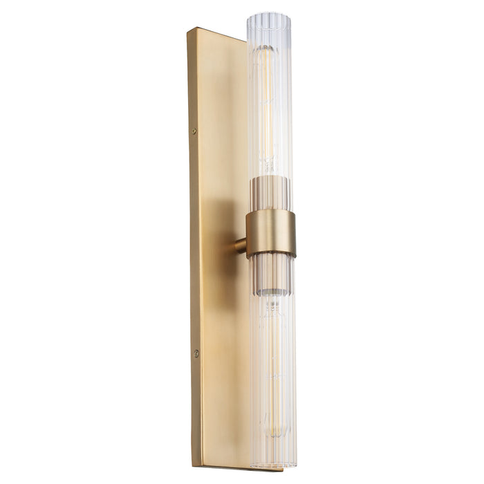 Myhouse Lighting Quorum - 522-2-80 - Two Light Wall Mount - Sheridan - Aged Brass