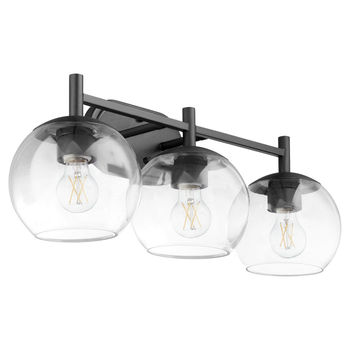 Myhouse Lighting Quorum - 578-3-59 - Three Light Vanity - Lyon - Matte Black