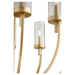 Myhouse Lighting Quorum - 601-8-80 - Eight Light Chandelier - Ladin - Aged Brass w/ Smoke Fluted Glass