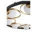 Myhouse Lighting Quorum - 606-8-6980 - Eight Light Chandelier - Nimbus - Textured Black w/ Aged Brass