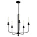 Myhouse Lighting Quorum - 612-5-59 - Five Light Chandelier - Sheridan - Matte Black