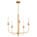 Myhouse Lighting Quorum - 612-5-80 - Five Light Chandelier - Sheridan - Aged Brass